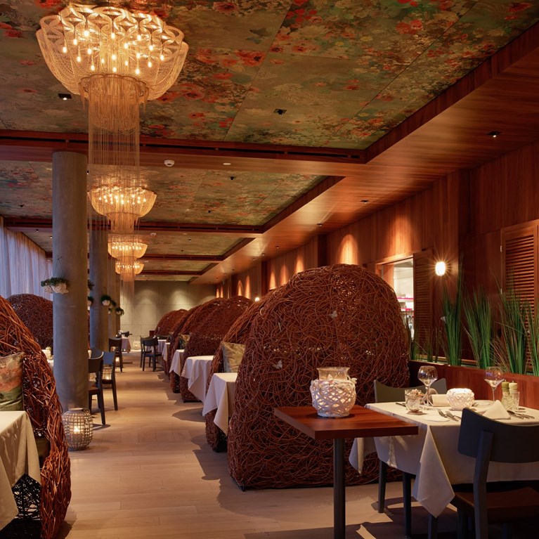 Fine Dining im edlen Ambiente, das Restaurant Cocon des Seerose Resort & Spa in Meisterschwanden