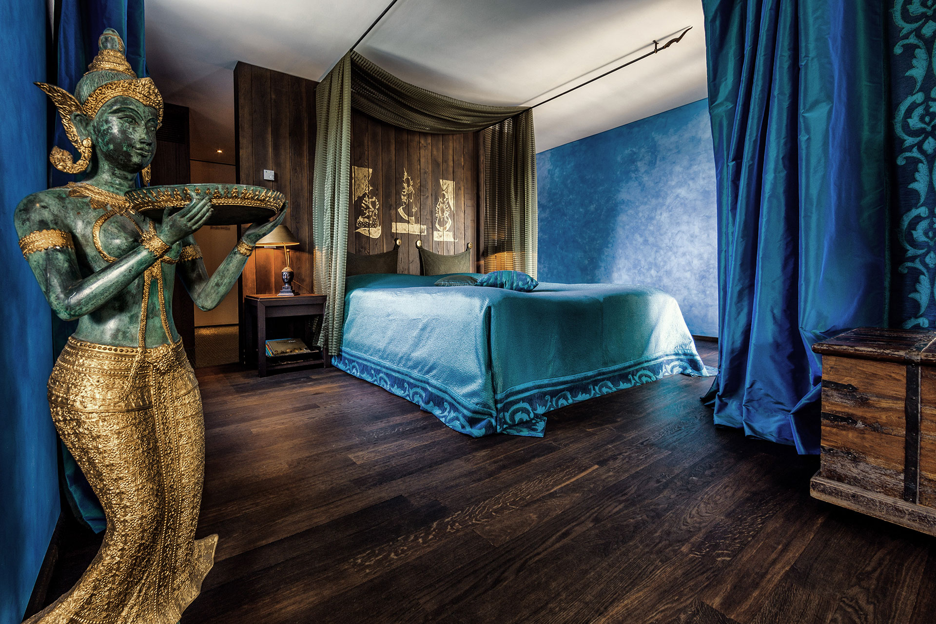 Hotelzimmer, Zimmerkategorie Elements Thai Suite, Seerose Resort & Spa Meisterschwanden