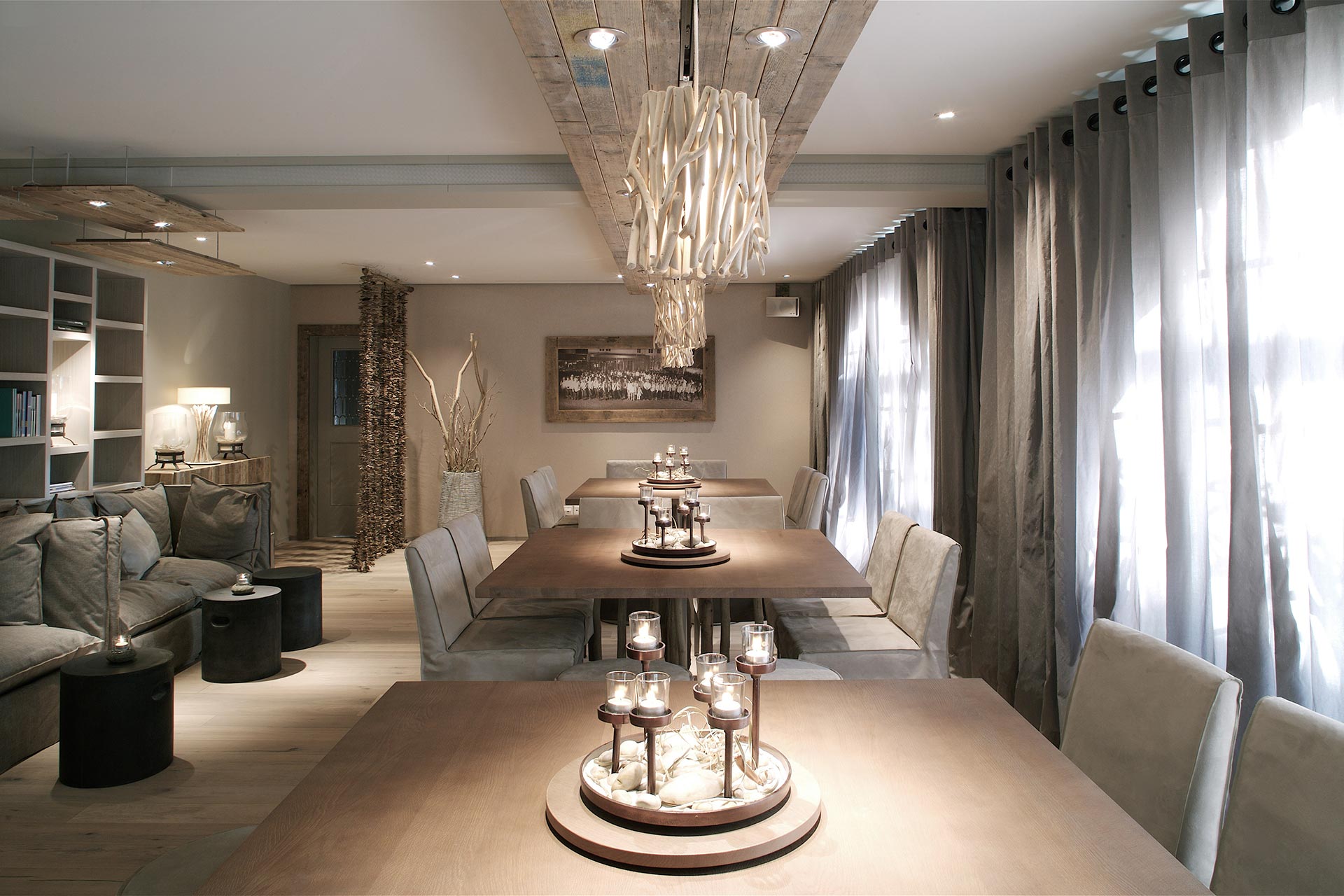 Seerose Bar & Lounge edles Design im natural chic am Hallwilersee